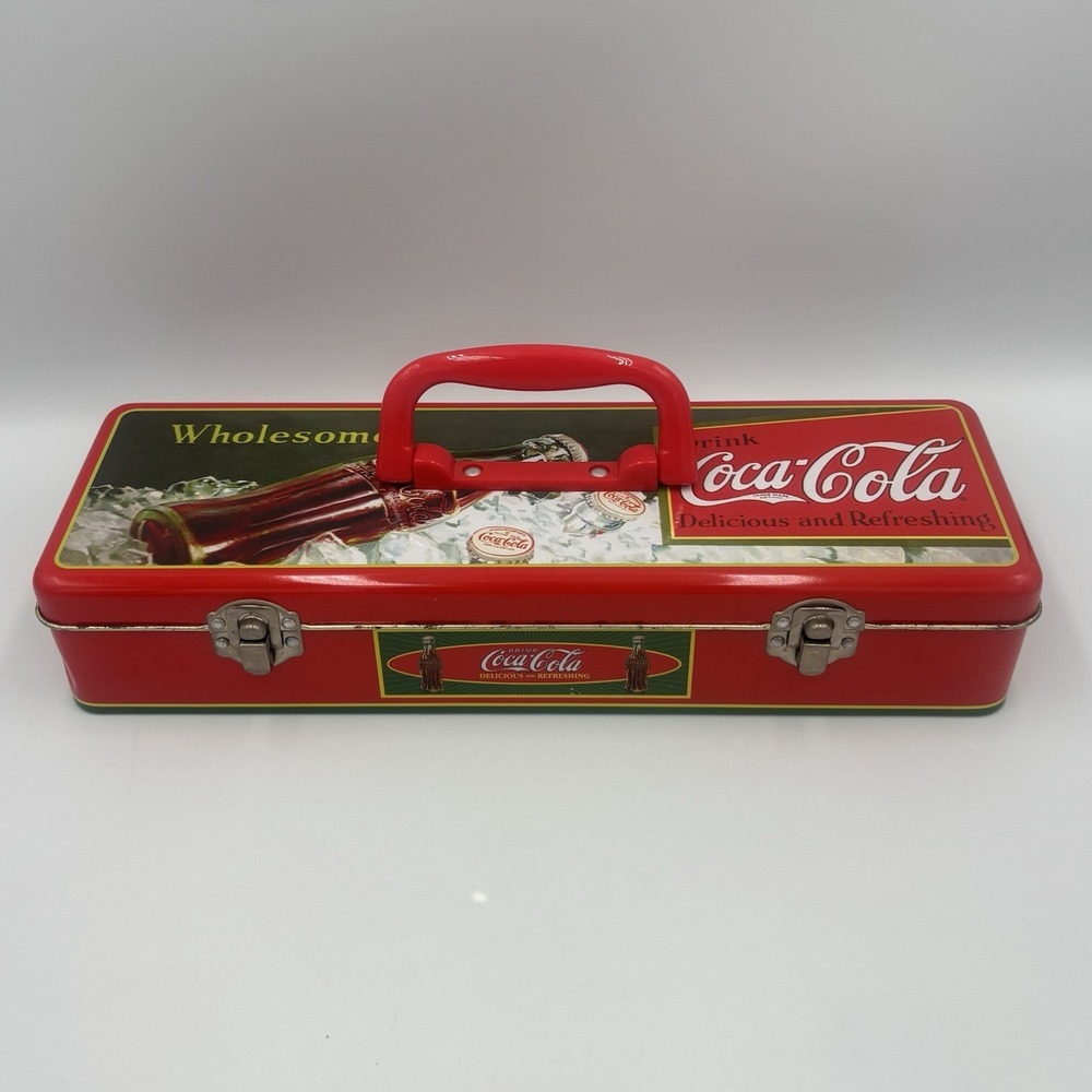 VINTAGE COCA COLA WRENCH HANDLE TOOL BOX‎ LUNCH BOX TIN
